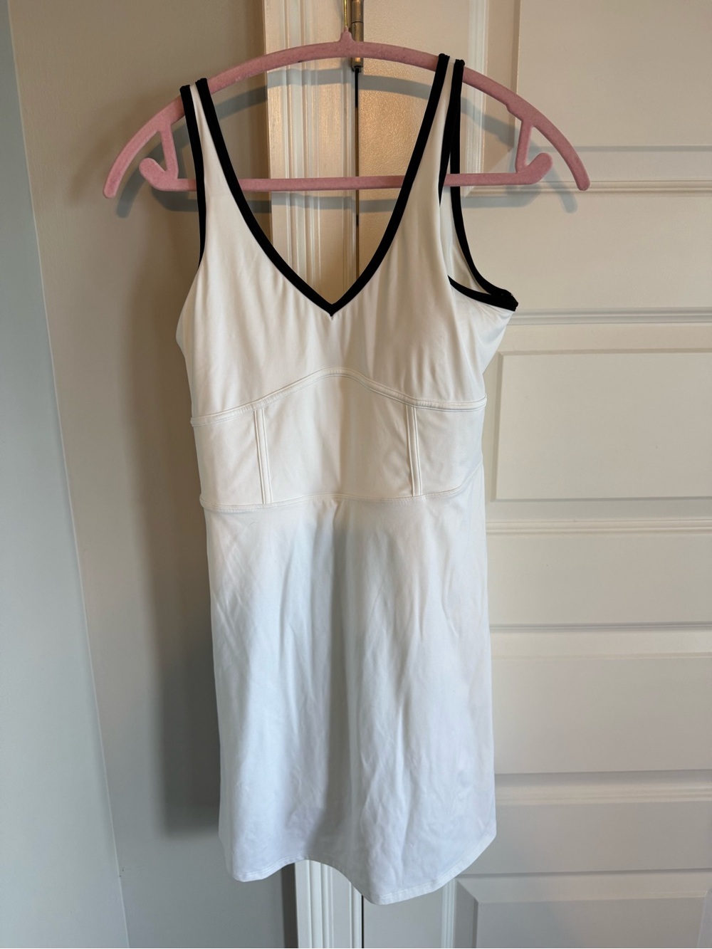 Gilly Hicks White Athletic Dress with Black Trim
